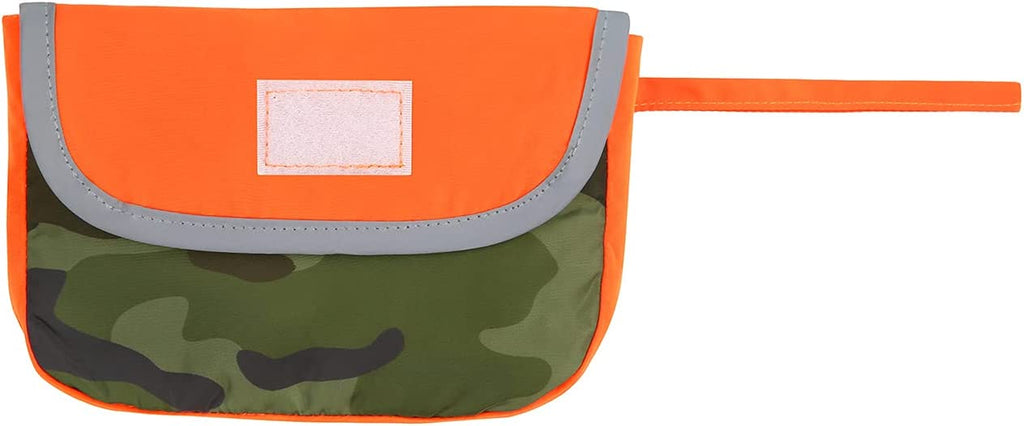 2-In-1 Reversible Dog Raincoat Hooded Poncho Rain Jacket Org Camo L